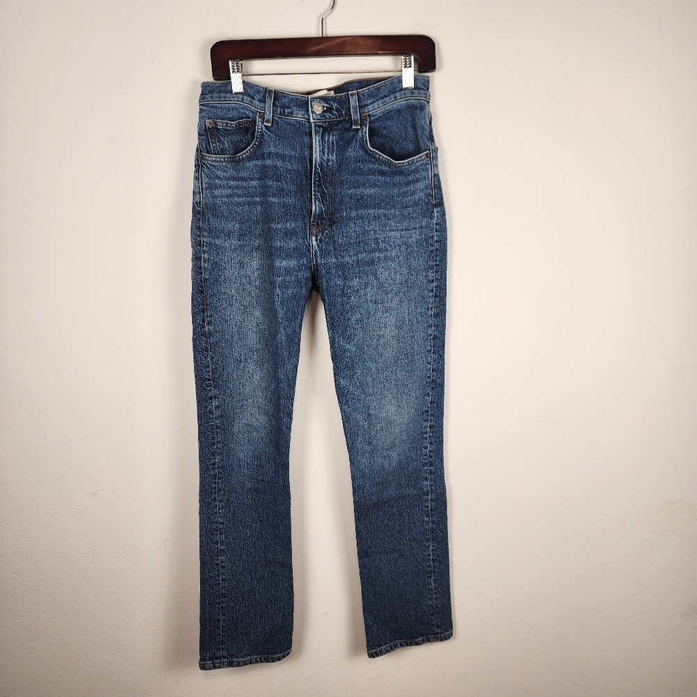 Reformation Liza Blue Straight Leg Jeans